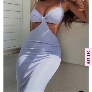 White fox boutique level headed midi